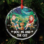 5517OUS1 personalized gifts for couples you me and the cat glass ornaments 5517O8VQD