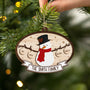5521OUS2 custom family xmas gifts 2 layered wooden snowman ornaments_ 5521OTTQI