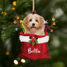 5522OUS1 personalized dog lover gifts 1 layered wooden christmas ornaments 5522O8LAC