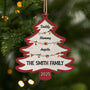 5527OUS1 personalized family gifts 2 layered wood christmas tree ornament 5527O3TNI