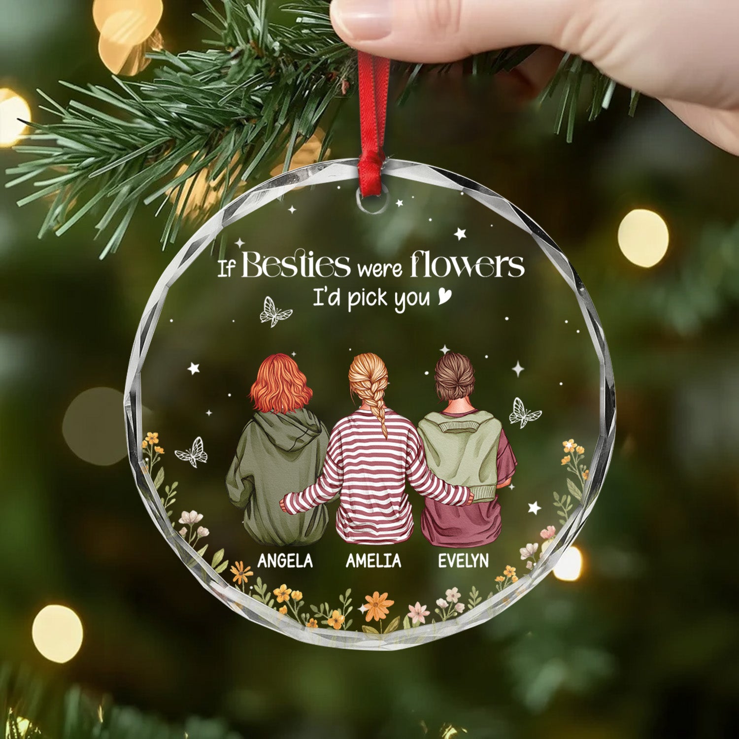 5529OUS2 custom glass christmas ornament_s good friends are like stars gifts 5529O36QF