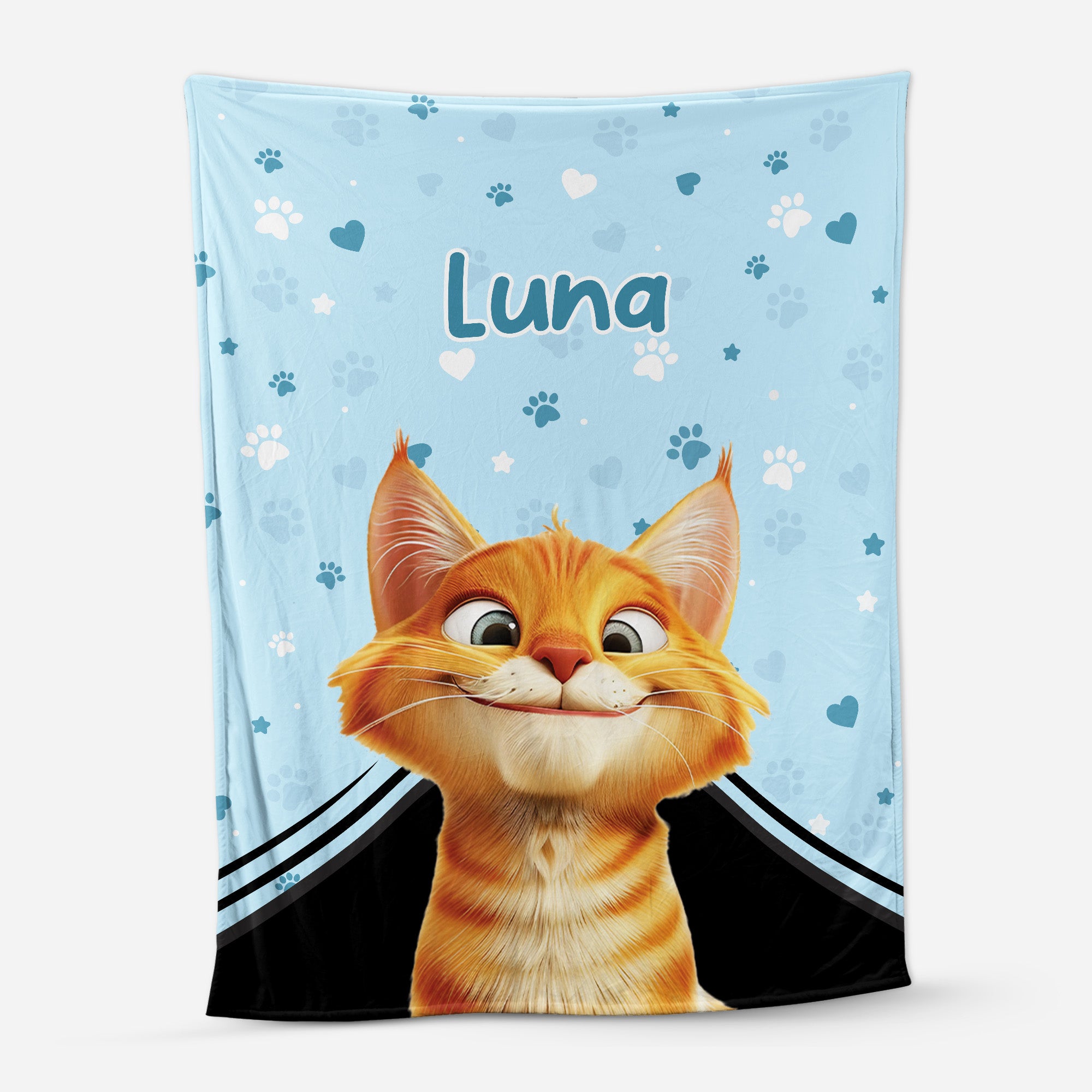 5532BUS1 personalized fleece blankets cute gifts for cat lovers 5532B3LTD