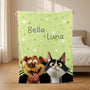 5532BUS2 personalized fleece blankets cute gifts for cat lovers 5532B3LTD