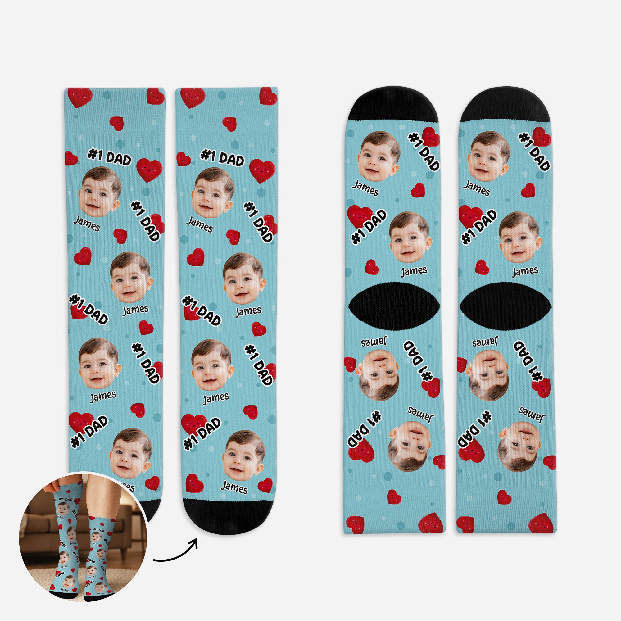 5541JUS1 personalized socks_ with faces on them unique gifts for dad 5541J8YMB