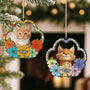5542OUS2 custom 1 layered wooden ornaments photo gifts for cat lovers 5542O8LMD