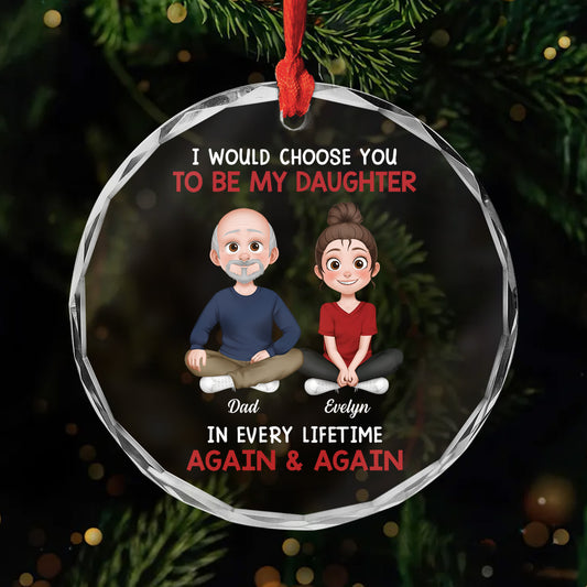 5545OUS1 personalized glass ornaments gifts for daughter from dad 5545O8LAA