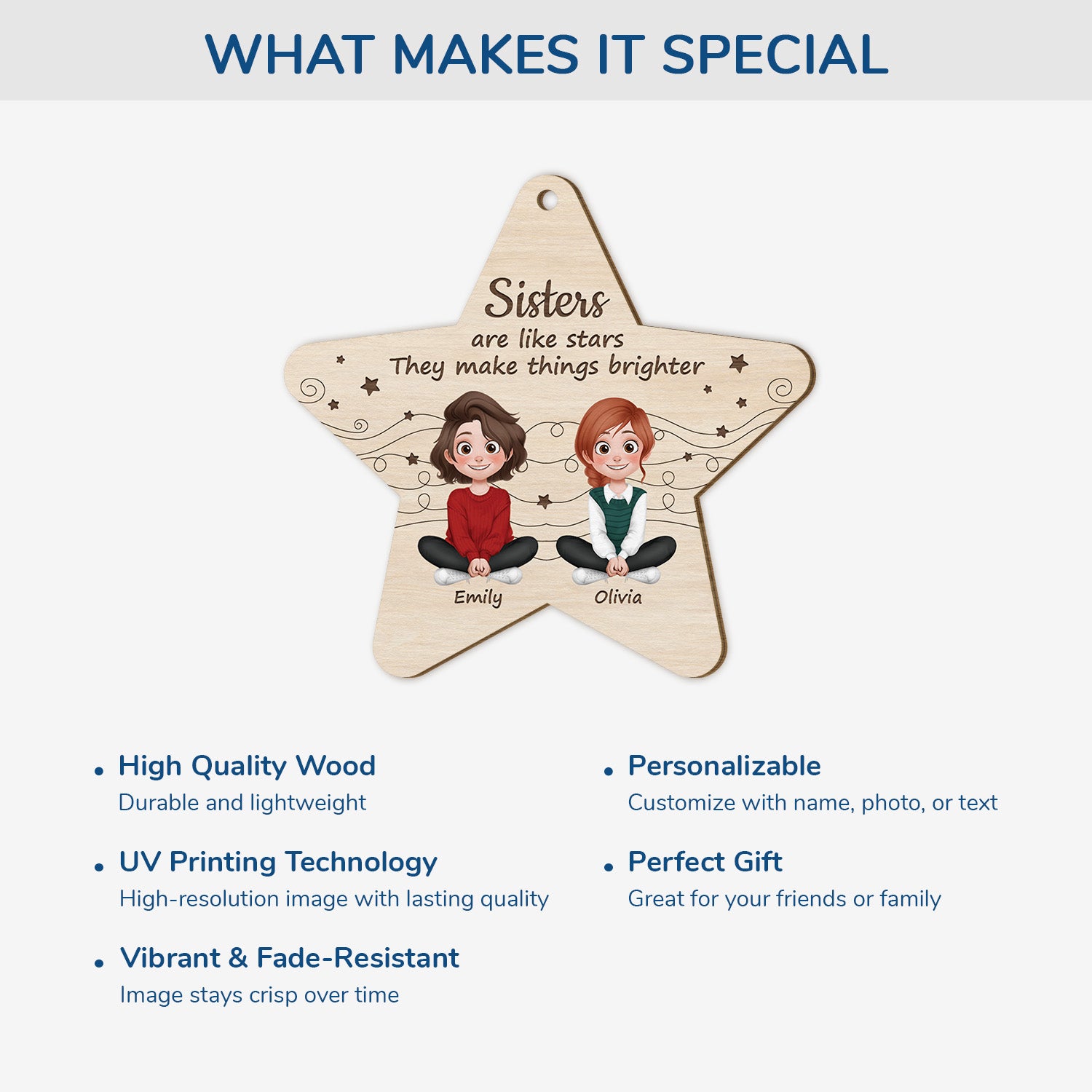 5546OUS4 custom_ 1 layered wooden ornaments christmas gifts for sisters 5546O8VZA