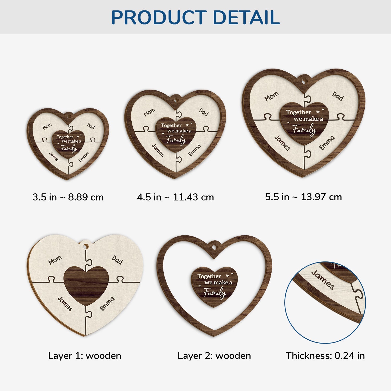 5547OUS3 personalized 2 layered wooden ornament gift for family 5547O5QAI