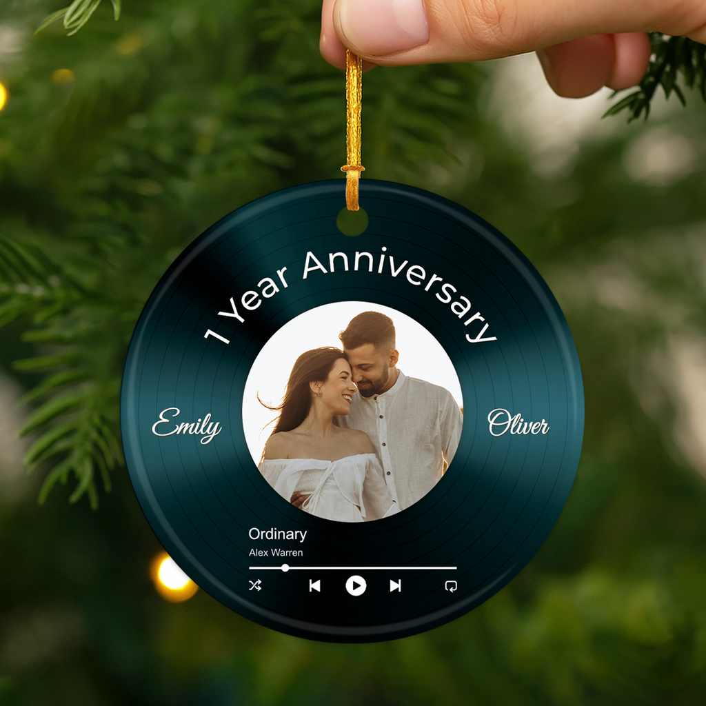 5549OUS2 custom ceramic photo ornaments anniversary gifts for couples 5549O5U5G