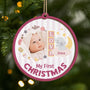 5550OUS1 personalized 2 layered wooden ornament babys 1st christmas gifts 5550O5Q5K