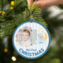 5550OUS2 personalized 2 layered wooden ornament babys 1st christmas gifts 5550O5Q5K