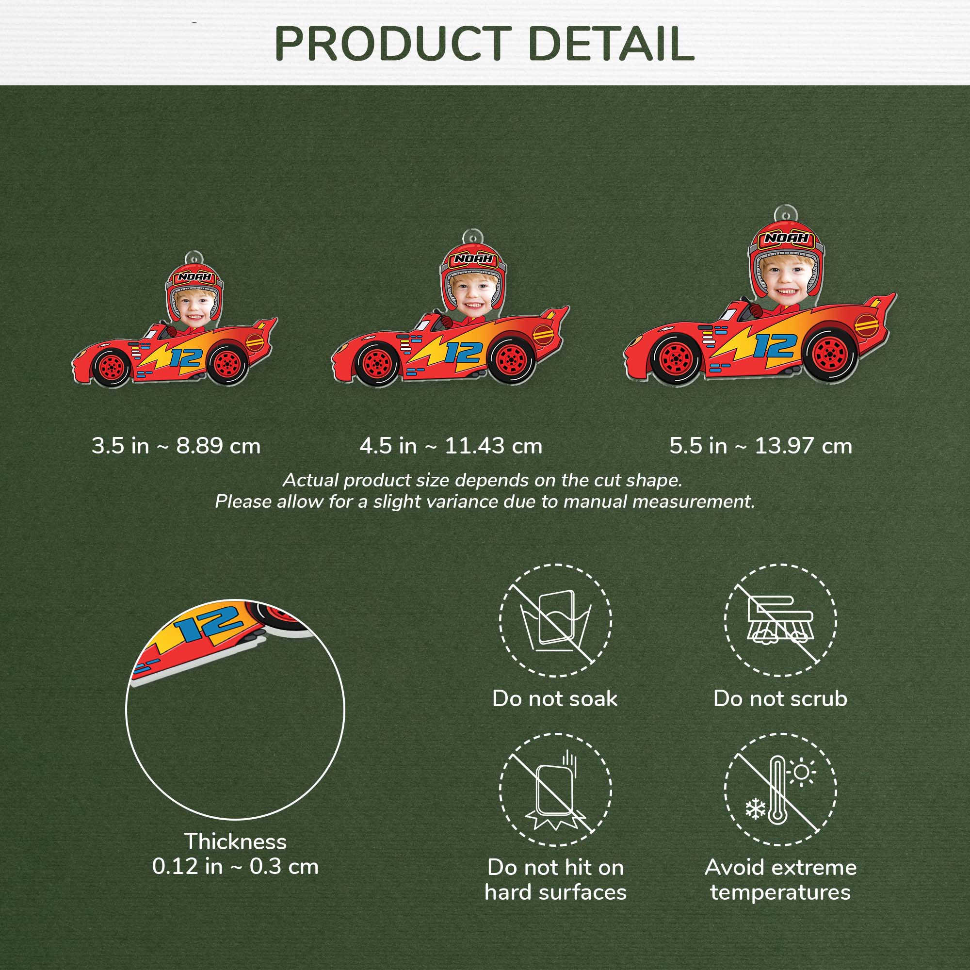 5554OUS3 personalized acrylic photo ornament christmas gifts for kids 5554O5VNK