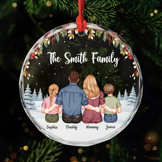 5561OUS1 custom family name glass ornament gift for the whole family 5561O3TZI