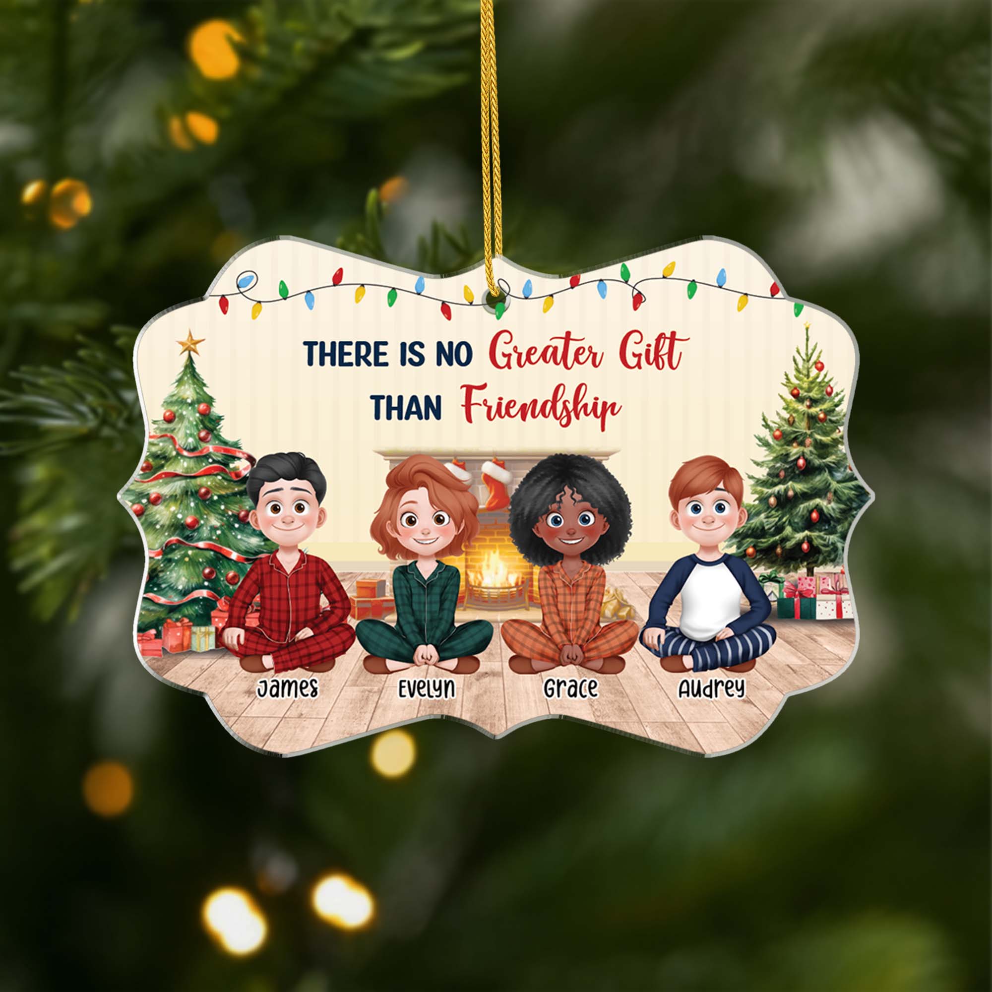 5563OUS1 personalized best friend gifts acrylic christmas ornaments 5563O3YAF