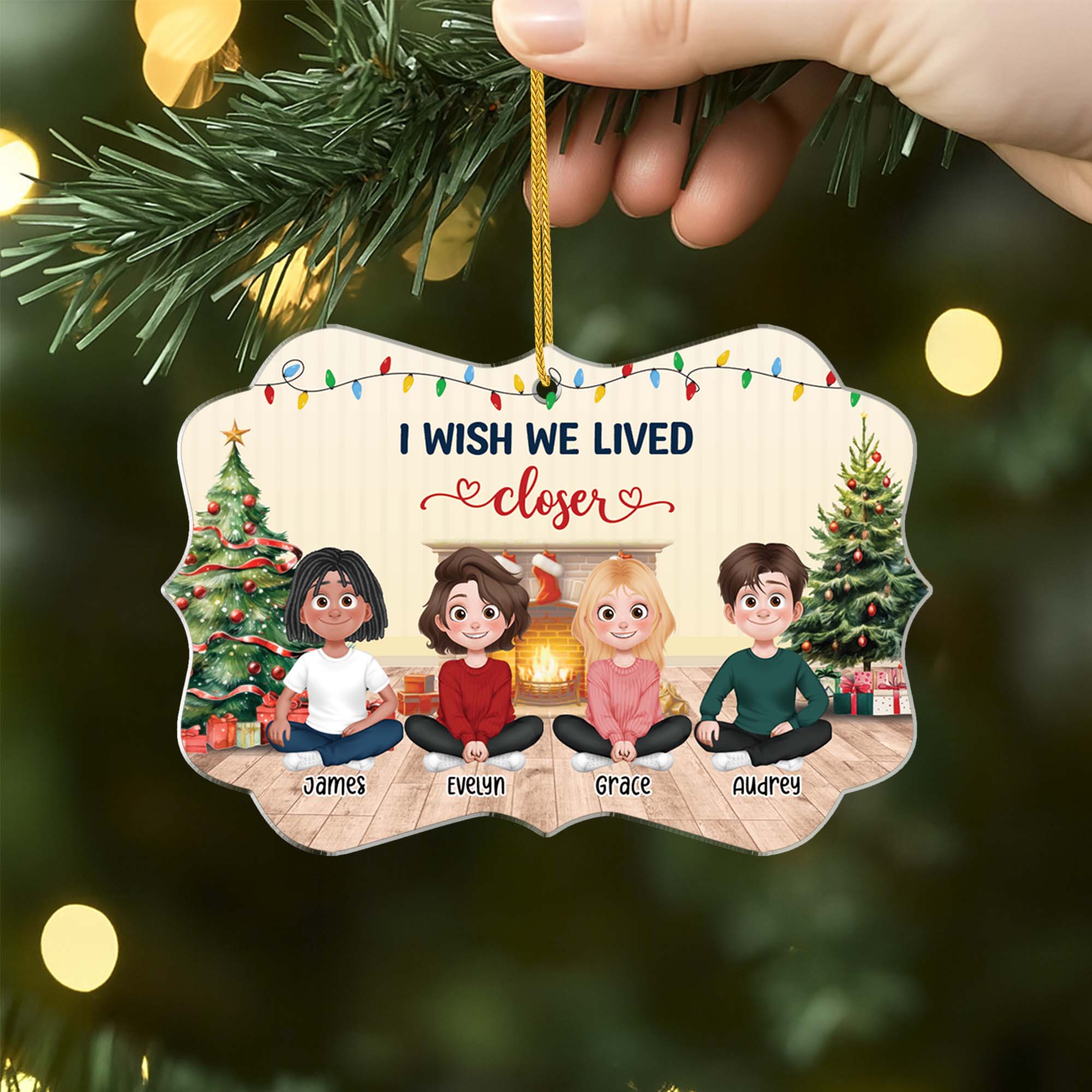 5563OUS2 personalized best friend gifts acrylic christmas ornaments 5563O3YAF