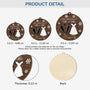 5565OUS3 custom 1 layered wood ornament first christmas married ornament 5565O6QAG