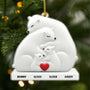5566OUS1 personalized family gifts bear family acrylic ornament 5566O