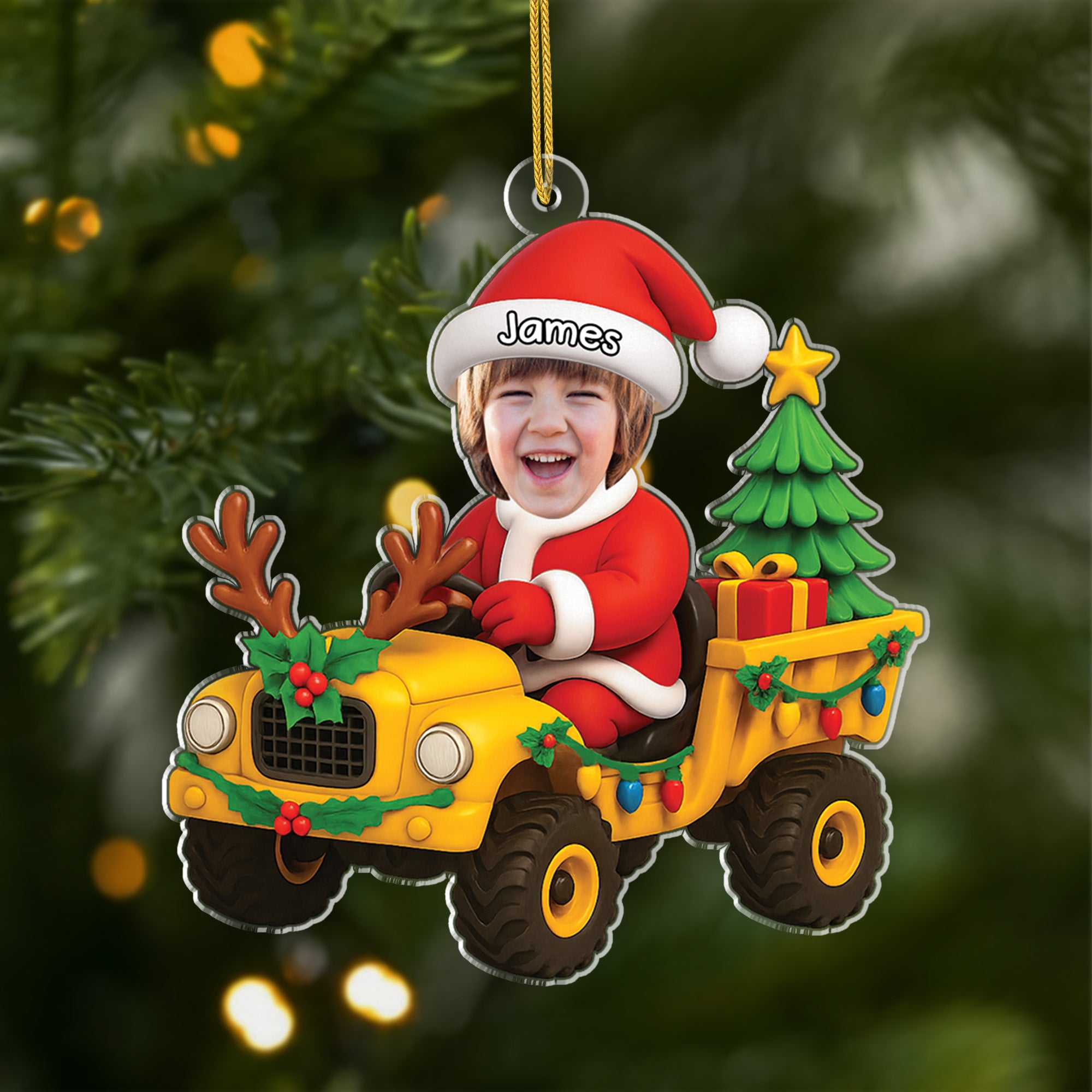 5574OUS1 custom photo acrylic ornament cute christmas gifts for kids 5574O6MMK