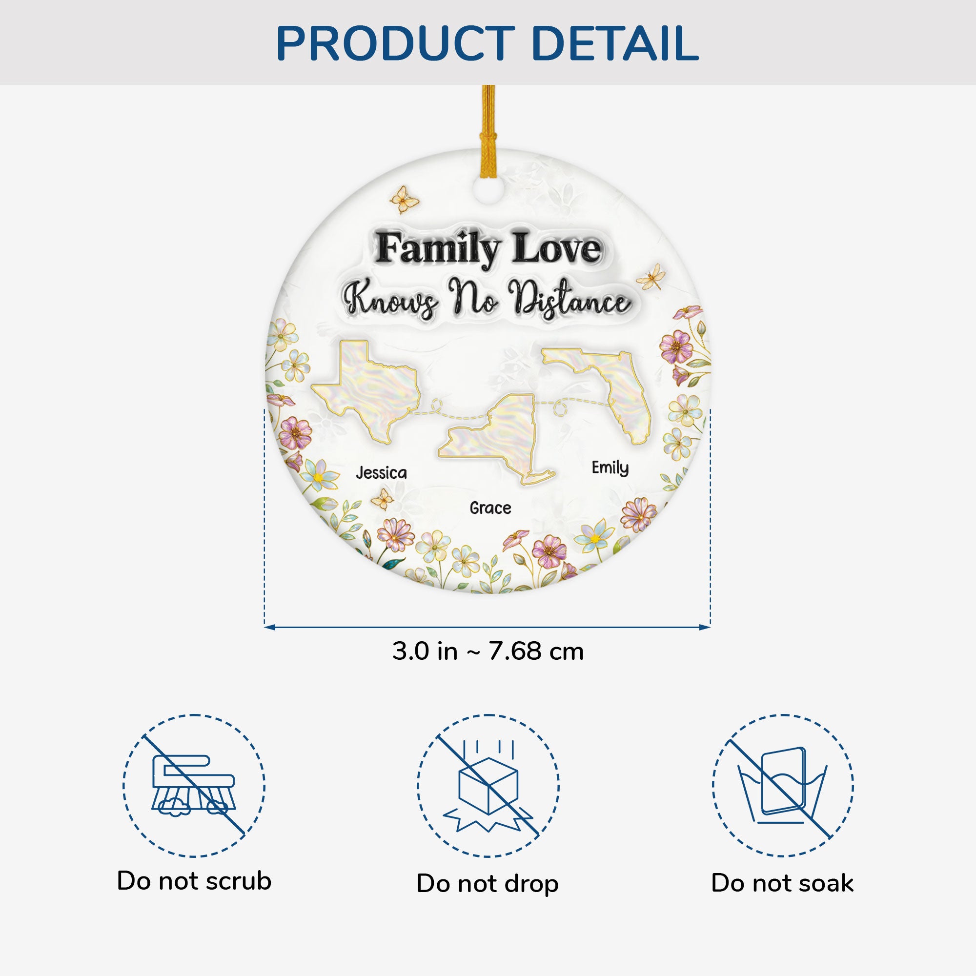 5575OUS3 3d printing effect personalized family gifts ceramic christmas ornaments 5575O6HAI