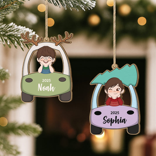 5576OUS2 custom 1 layered wood ornament christmas gifts for kids 5576O6TAK