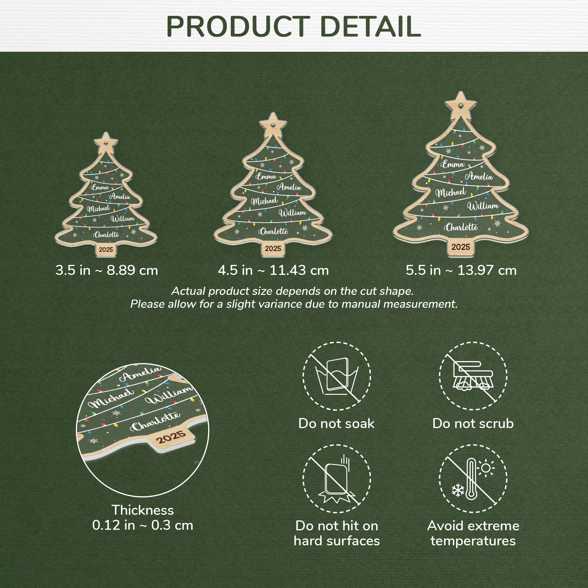 5584OUS3 personalized family gifts acrylic christmas tree ornaments with names 5584O6LZI