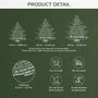 5589OUS3 personalized gifts for family acrylic christmas tree ornaments 5589OTTMI