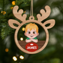 5593OUS1 personalized gifts for kids 2 layered wooden ornaments 5593OKKZK