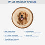 5595OUS4 personalized dog lover gifts 1 layered wooden ornament 5595O3LCC