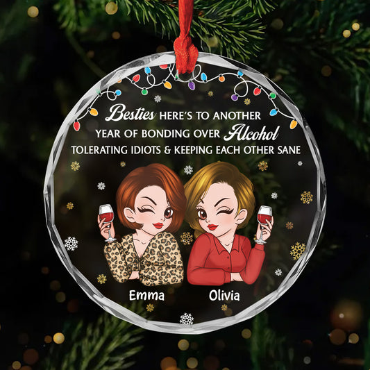 5600OUS1 personalized glass ornaments funny gifts for best friends 5600OKKMF