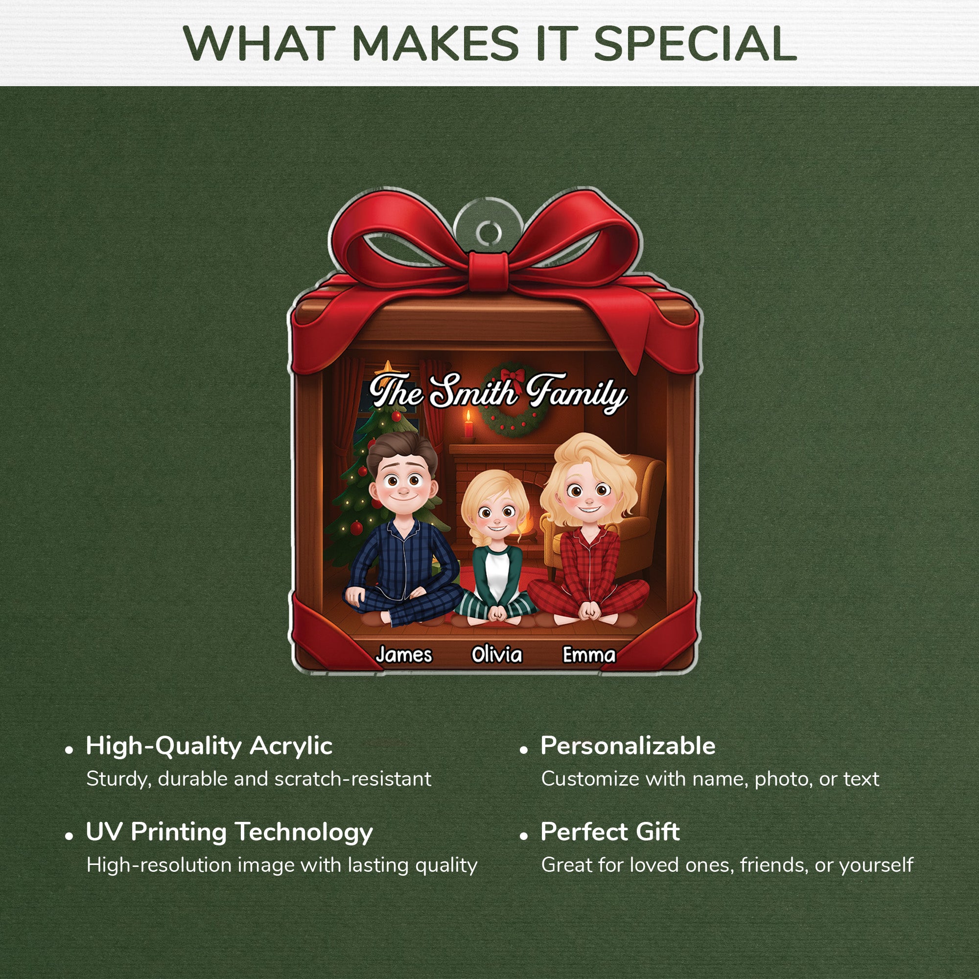 5601OUS4 personalized acrylic ornaments christmas gifts for family 5601O3MMI