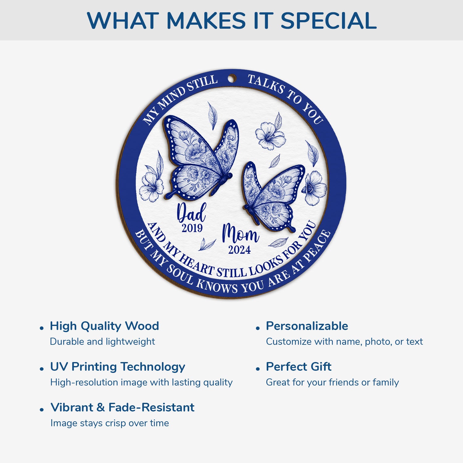 5606OUS4 custom 2 layered wooden ornament my mind still talks to you_ 5606OTQQB