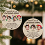 5609OUS2 custom 1 layered wood ornaments with faces funny coworker gifts 5609OTQZO