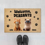 5610DUS1 personalized gifts _for cat lovers welcome peasants door mat 5610DTVAD