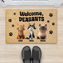 5610DUS2 personalized gifts _for cat lovers welcome peasants door mat 5610DTVAD