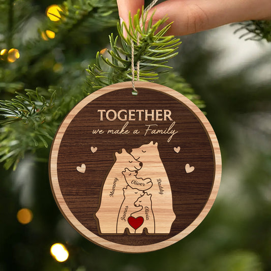 5617OUS2 personalized family gifts 2 layered wooden ornament_ 5617O6QTI