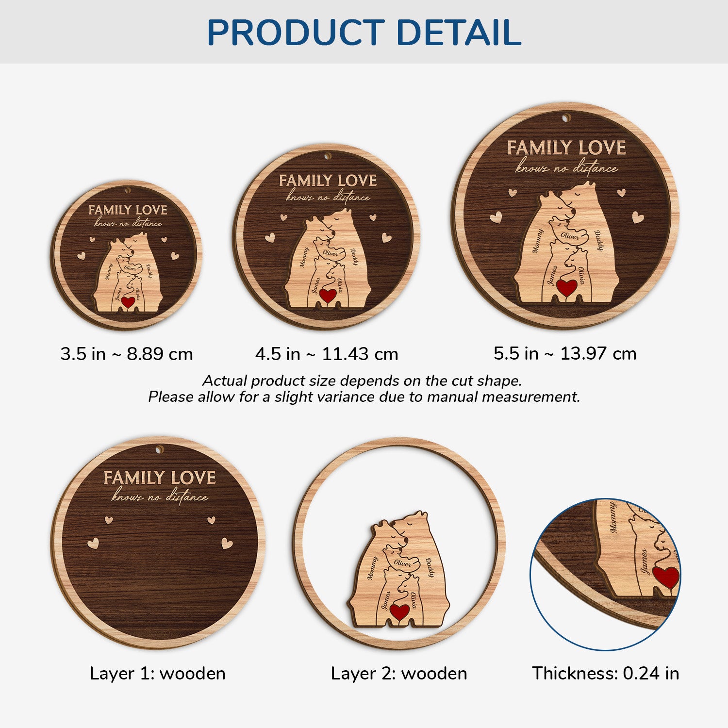 5617OUS3 personalized family gifts 2 layered wooden ornament_ 5617O6QTI