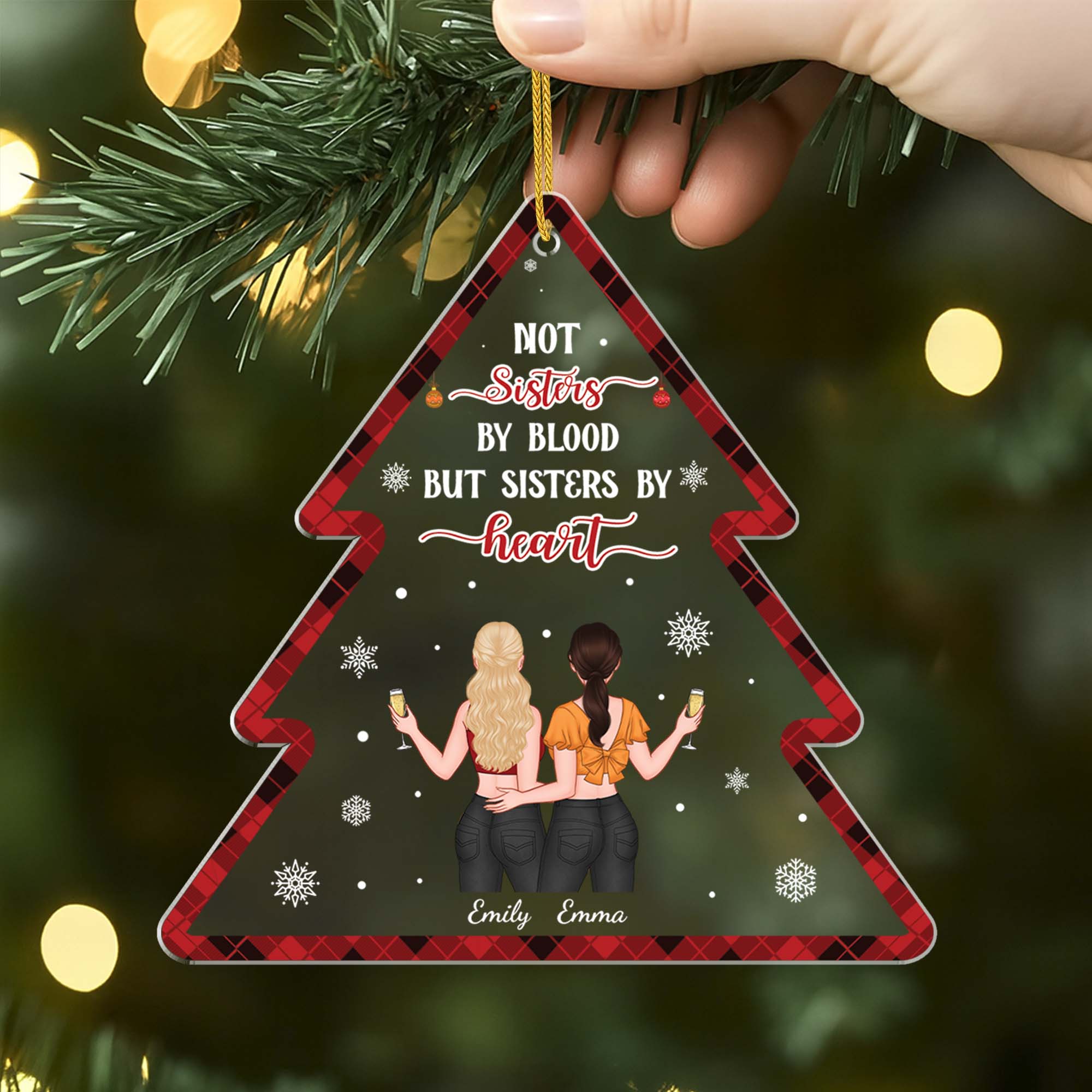 5624OUS2 personalized xmas gifts our friendship is endless acrylic ornament 5624OKKTF