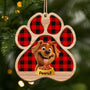 5629OUS1 personalized dog gifts for humans 2 layered wood xmas ornaments 5629O8MZC