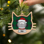 5629OUS2 personalized cat gifts for humans 2 layered wood xmas ornaments 5629O8UZD