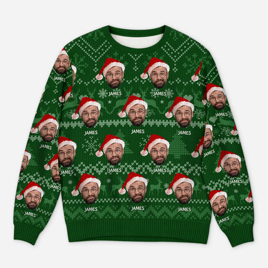 5633WUS1 custom ugly christmas sweater with face_s funny xmas gifts 5633W8MNB