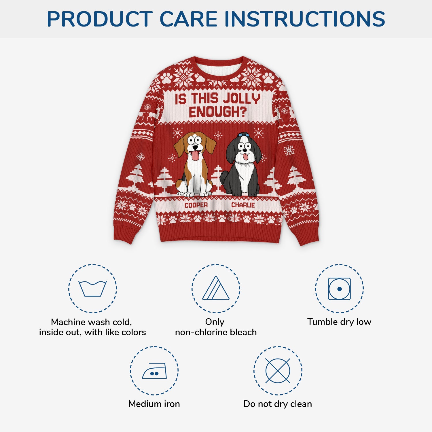 5634WUS4 personalized dog ugly christmas sweater is this jolly enough 5634W8YZC_ecc0c4d9 d975 467e b39b 91dc338b07f6