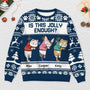5641WUS2 personalized ugly christmas sweater cat is this jolly enough 5641WKMCD