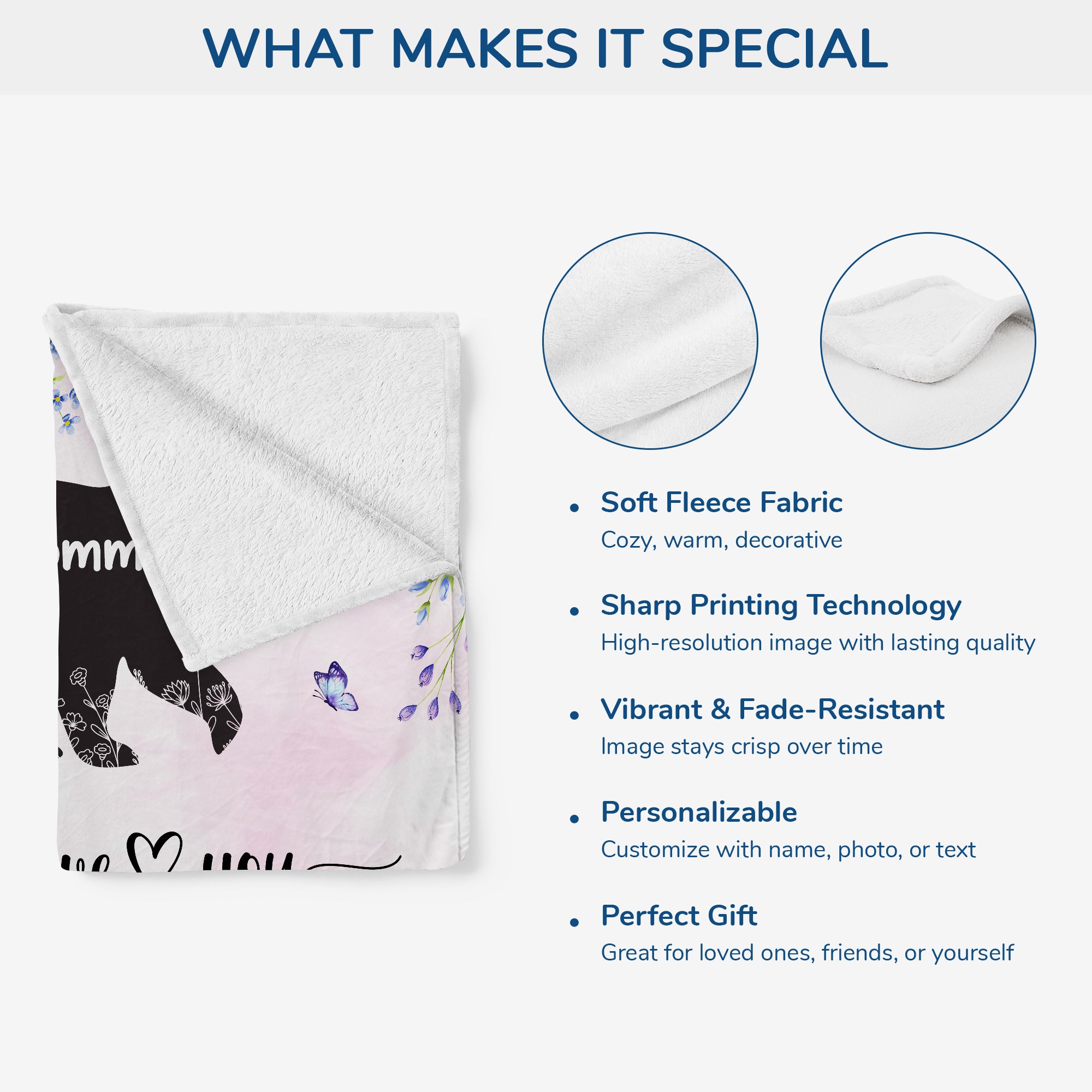 5651BUS4 personalized fleece blankets mama bear gifts for mom 5651B3VZA