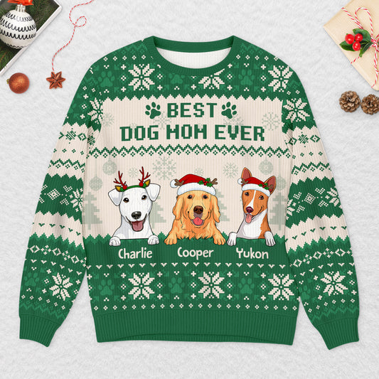 5652WUS2 personalized ugly christmas sweater life is better with dogs 5652WKZNC