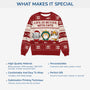 5652WUS5 personalized ugly christmas sweater life is better with cats 5652WKZND