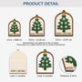 5654OUS3 personalized family xmas gifts 2 layered wooden ornament_ 5654OKMZI