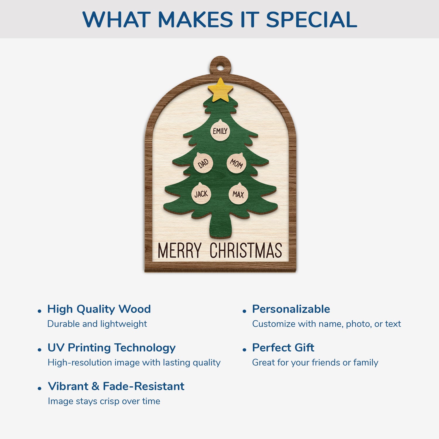 5654OUS4 personalized family xmas gifts 2 layered wooden ornament_ 5654OKMZI