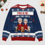 5658WUS2 custom gifts for couples matching cat ugly christmas sweaters 5658W3QMD