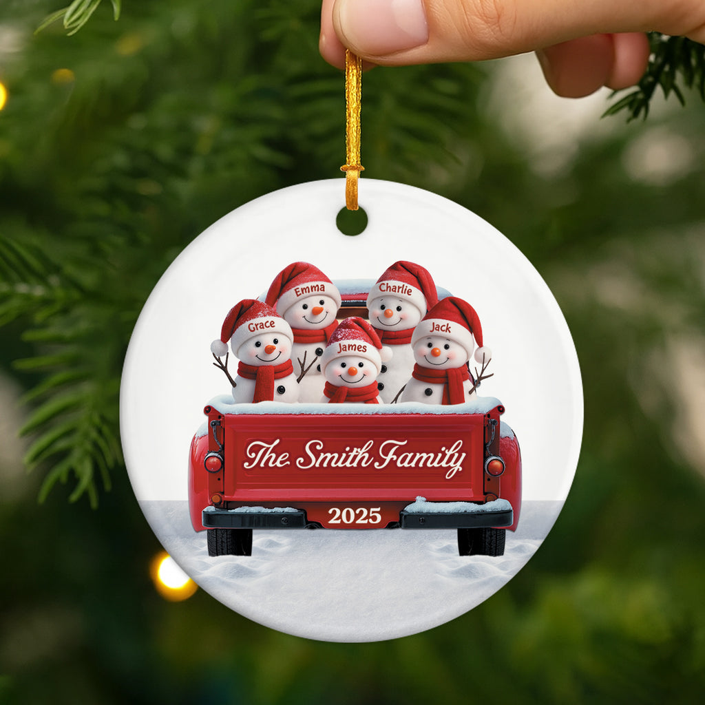 5659OUS2 ceramic snowman christmas ornaments custom gifts for family 5659OTVZI