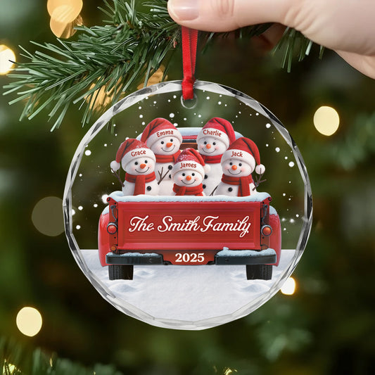 5659OUS2 glass snowman christmas ornaments custom gifts for family 5659OTVZI